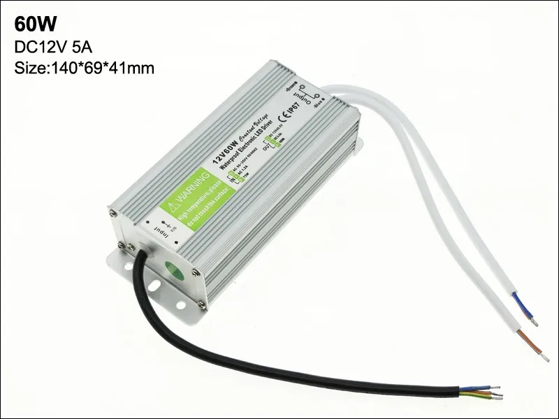 Wysokiej jakości 12V zasilania LED zasilanie 10-200W Adapter sterownika LED AC 90V-250V Wodoodporna transformator LED do podwodnego światła