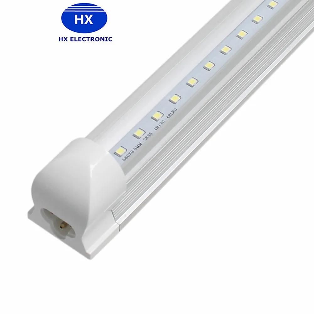 LED-Röhrenleuchten, T8, integrierte LED-Röhrenbeleuchtung, 8 Fuß, 45 W, 2,4 m, SMD2835, warm/kaltweiß, ersetzt Leuchtstoffröhren AC85–265 V