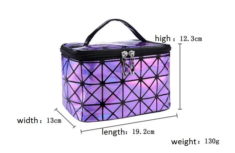 Korea Style Stora Kapacitet Kosmetisk Bag Makeup Box Vattentät Tvätt Organizer Travel Samla Case For Lady Girls