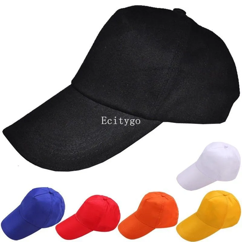 Wholesale- Fashion New Mens Womens Basic Plain Blank Adjustable Baseball Snapback Hat Unisex Cap 6 Color Bone gorras hombre