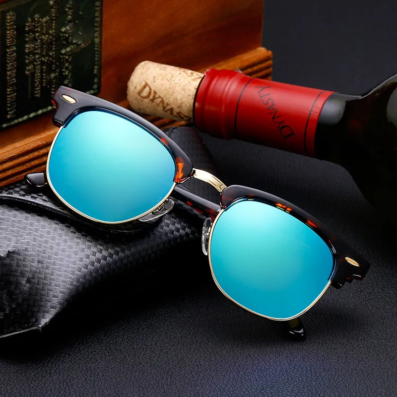 Brand Designer glass Sunglasses High Quality Metal Hinge Sunglasses Men Glasses Women Sun glasses UV400 51mm Unisex With free cases and box