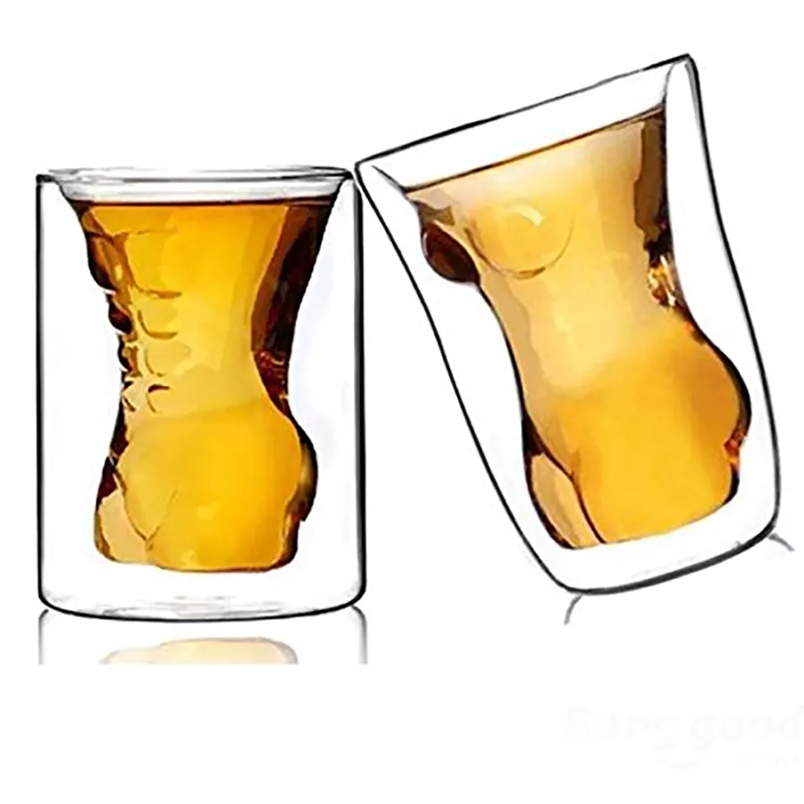 クリエイティブカップルカップ裸の筋肉男セクシーな女性ワイングラス/飲み物カップ/カクテルガラス/ウイスキーグラス