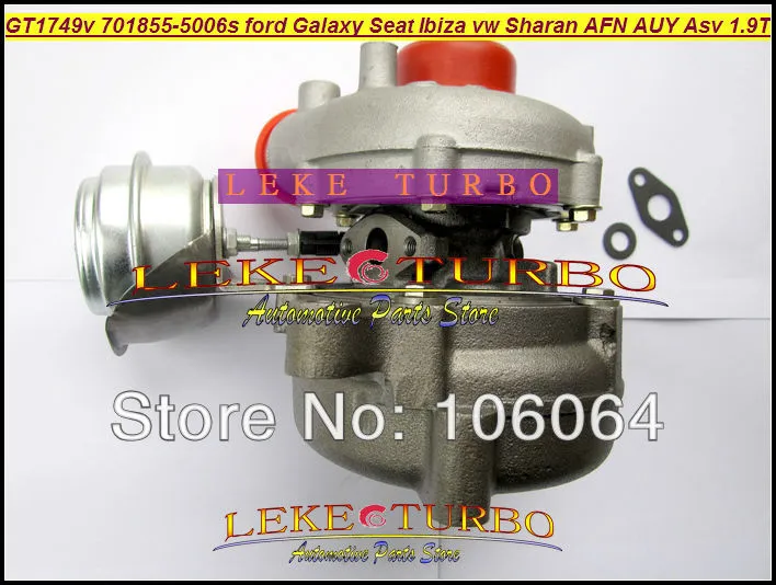 Turbocompresseur GT1749V 701855-5006S 028145702S, pour Ford Galaxy, Seat Alhambra Ibiza VW Sharan AFN AUY ASV AVG 1,9l TDI