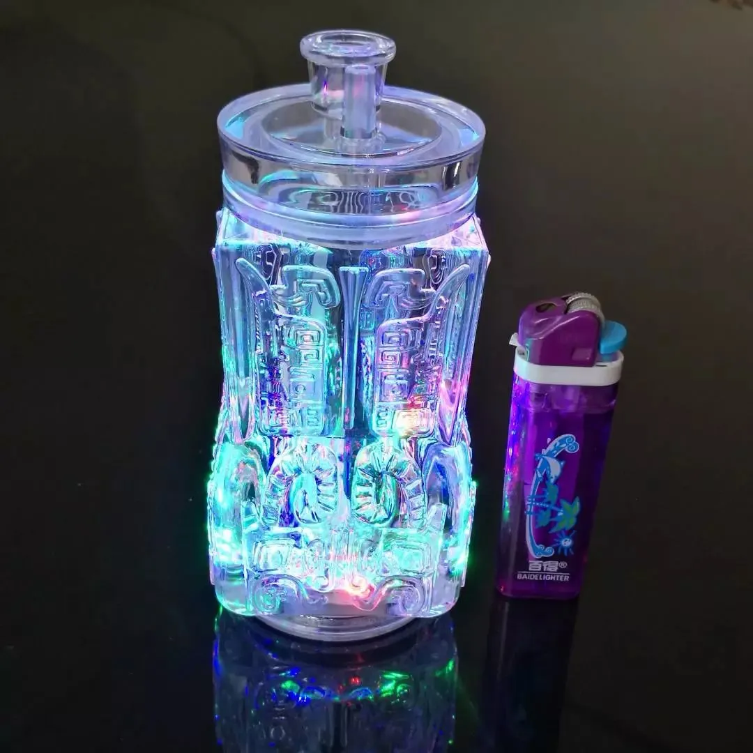 パゴダパターンHookah Glass Bongsアクセサリーには電子機器、ガラス喫煙パイプカラフルなミニマルチカラーパイプベストSP