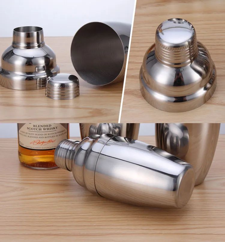 New Stainless Steel Boston Shaker Cocktail Shaker Cocktail Mixer Wine Martini Drinking Boston Style Shaker Party Bar Tool WX-C24