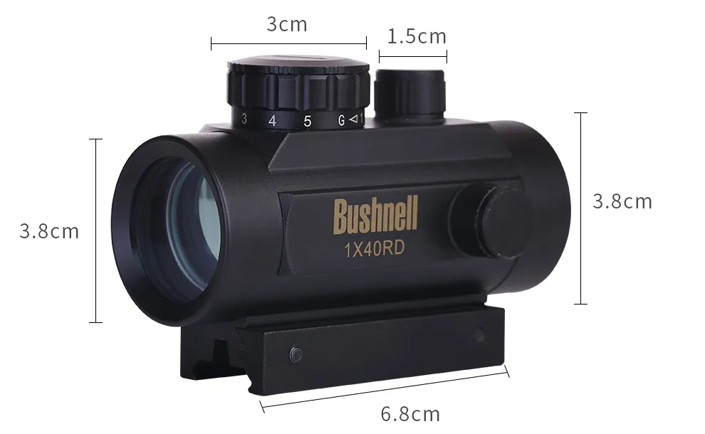 2017 Holografische rode stip riflescope tactische 1x30 lens zicht scope jagen rode groene stip voor sgun geweer gemaakt in c7872477