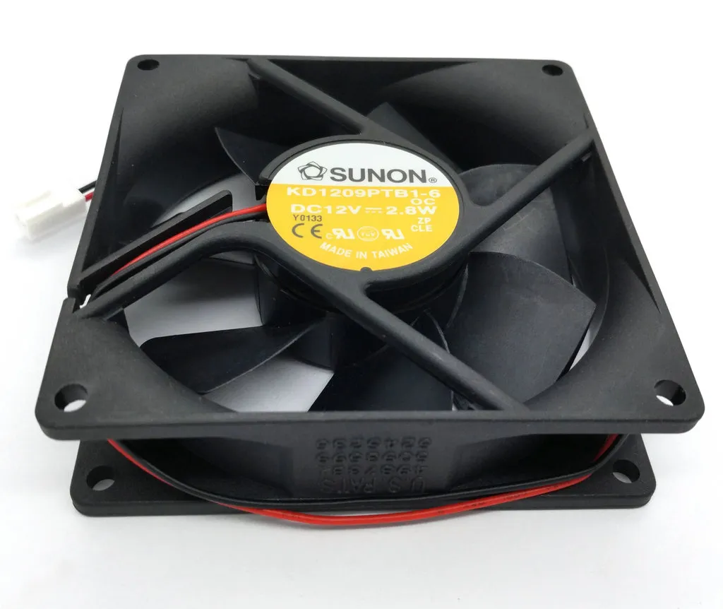 New original SUNON 9225 DC12V 2.8W KD1209PTB1-6 9cm 92 * 92 * 25MM cooling fan