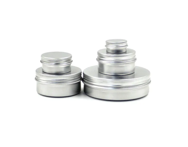 5 ml 10 ml 15 ml 20 ml 30 ml 50 ml 100 ml aluminium tikken cosmetische container lege crème pot aluminium potten