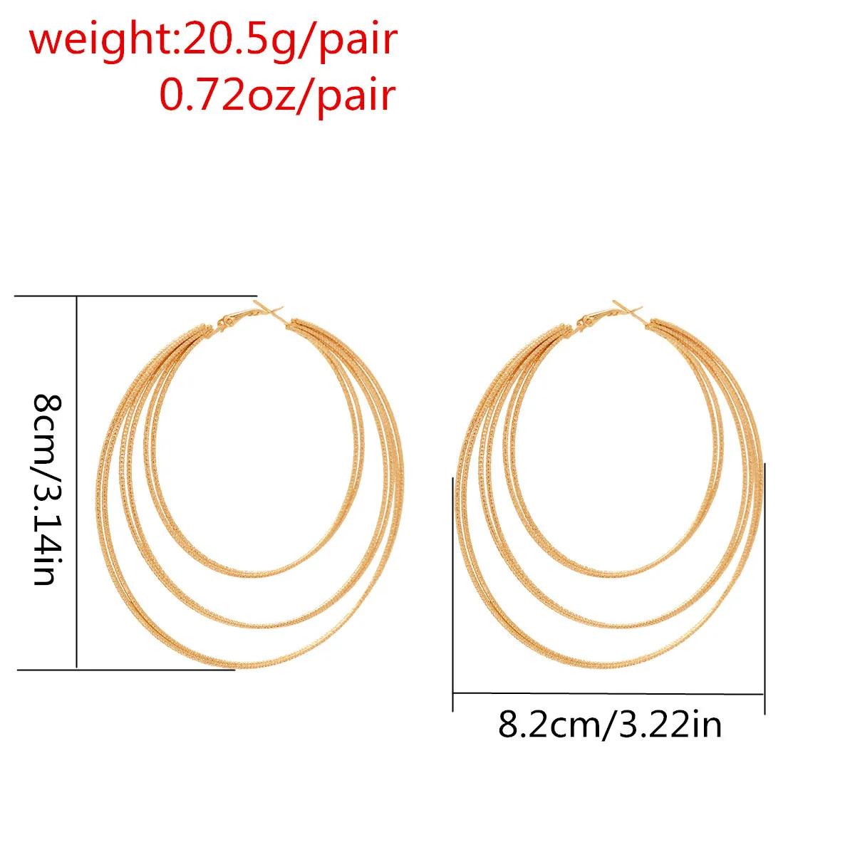 New Brand Multi Big Metal Circle HOOP earrings for women Punk jewelry Vintage Gold earrings pendant Round classic earrings