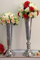 sliver or gold mental wedding centerpiece flower stand candle holder for wedding table decoration