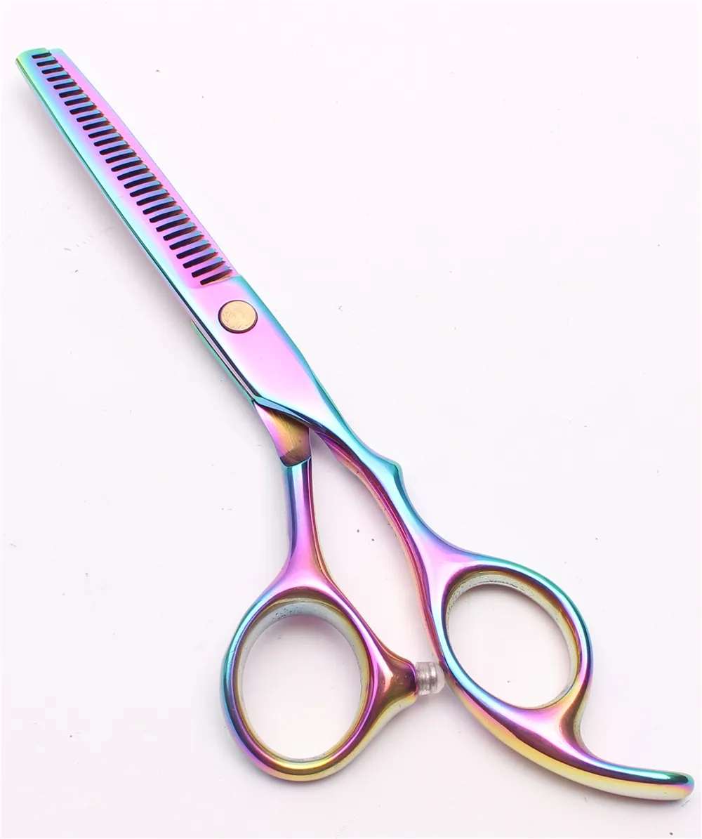 C1005 55039039 Anpassad logotyp Multicolor Frisörsax Factory Cutting Scissors Thinning Shears Professional2366413