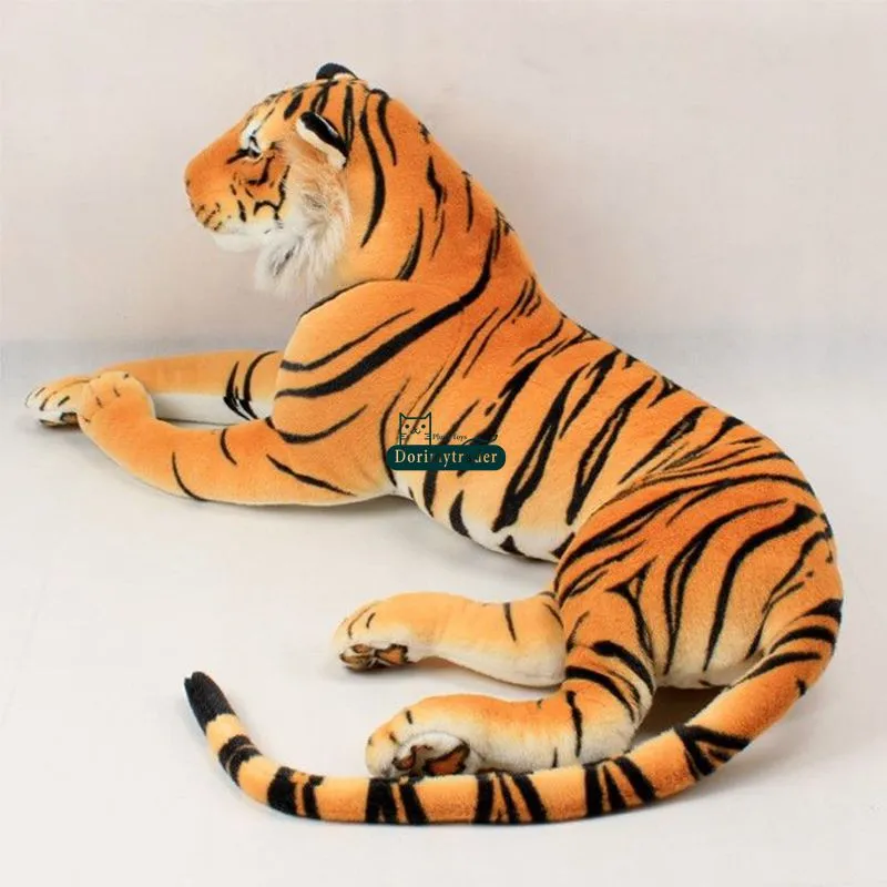 41 pouces geants en peluche de tigre a vie geante blanc brun coton pp doux enfants jouent a la poupee accessoires de photographie cadeau pour