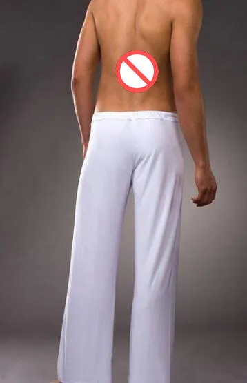 Hot High Quality N2 Men Sexig Underkläder Bodywear Se igenom Lounge Byxor Sexiga Transparenta Pajamas Nästan Naken Male Sleepwear
