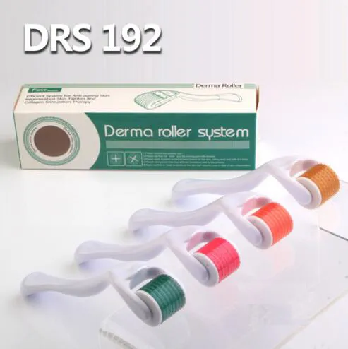 熱い販売DRS 192針Dermaローラークリアハンドルとグリーンローラーヘッド