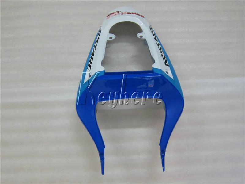 High quality fairing kit for Suzuki GSXR600 01 02 03 white blue bodywork fairings set GSXR750 2001 2002 2003 IY09
