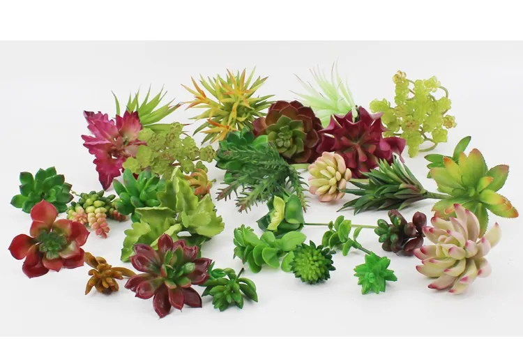 Künstliche Pflanzen mit Vase Bonsai Tropischer Kaktus Gefälschte Sukkulente Topf Büro Zuhause Dekorativer Blumentopf WA3741