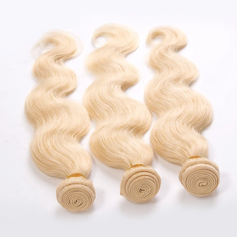 Cheveux brésiliens blonds 90g / Brésilien Vierge Cheveux Corps Vague 12 