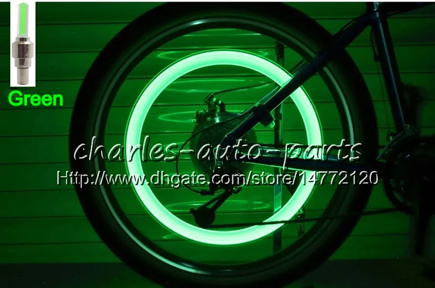 1USD LED Flash Luce pneumatici Ruota bici Luce tappo valvola Auto Bici Bicicletta Motocicletta Moto LED Ruota pneumatici Lampada LED auto 9 6472924