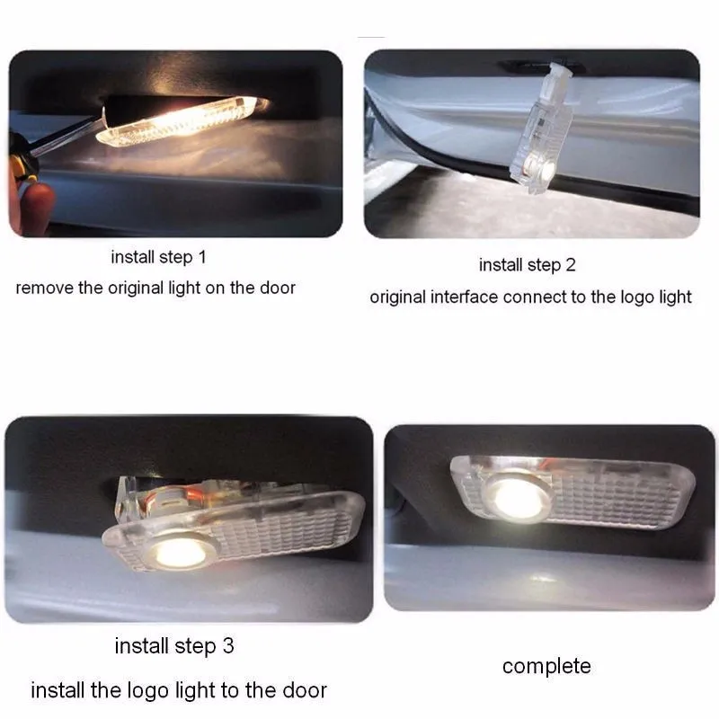 CAR LED ghost shadow light car logo projector door light for Vauxhall Opel Insignia1132481