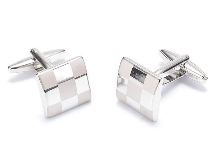 Stylish Pattern Cufflinks square Cufflink 16mm French Cuff Links for wedding Father's day Christmas Gift