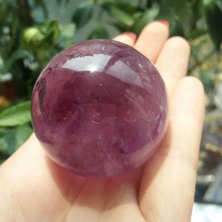 Home decoration 4050 mm Natural rock quartz amethyst stone crystal ball crystal sphere healing business gift3765880