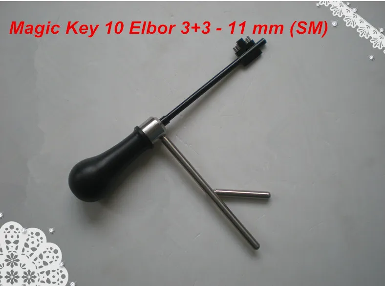 FREE SHIPPING high quality NEW PRODUCT MAGIC KEY 10 for Elbor 3+3, Rex, Klass- 11 mm (SM) master key decoder locksmith tools