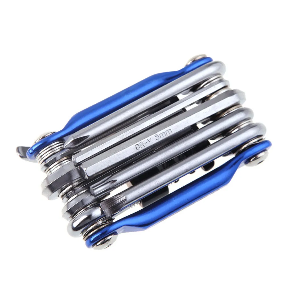 New Bicycle Tool Set 11in1 Multifunction Bicycle Repair Tool Bike Practical Repair Kit Wrench Screwdriver Chain Cutter Tools3867318