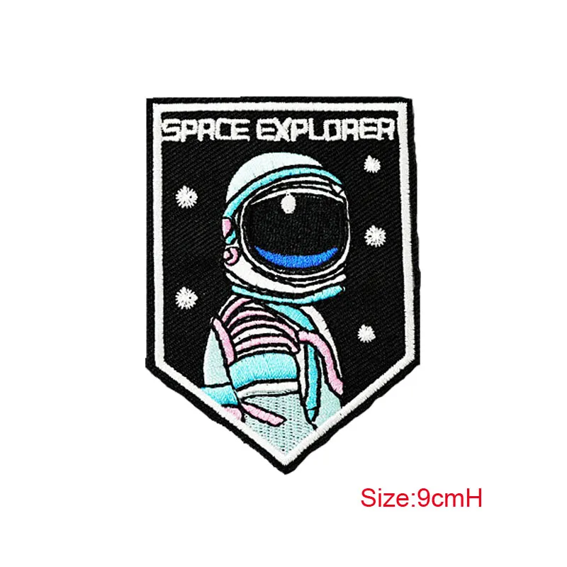 Patch Kleidung Aufkleber Kleidungsstück Bekleidung Zubehör für SPACE EXPLORER Abzeichen Eisen auf Patches bestickte Applikation Nähen324M