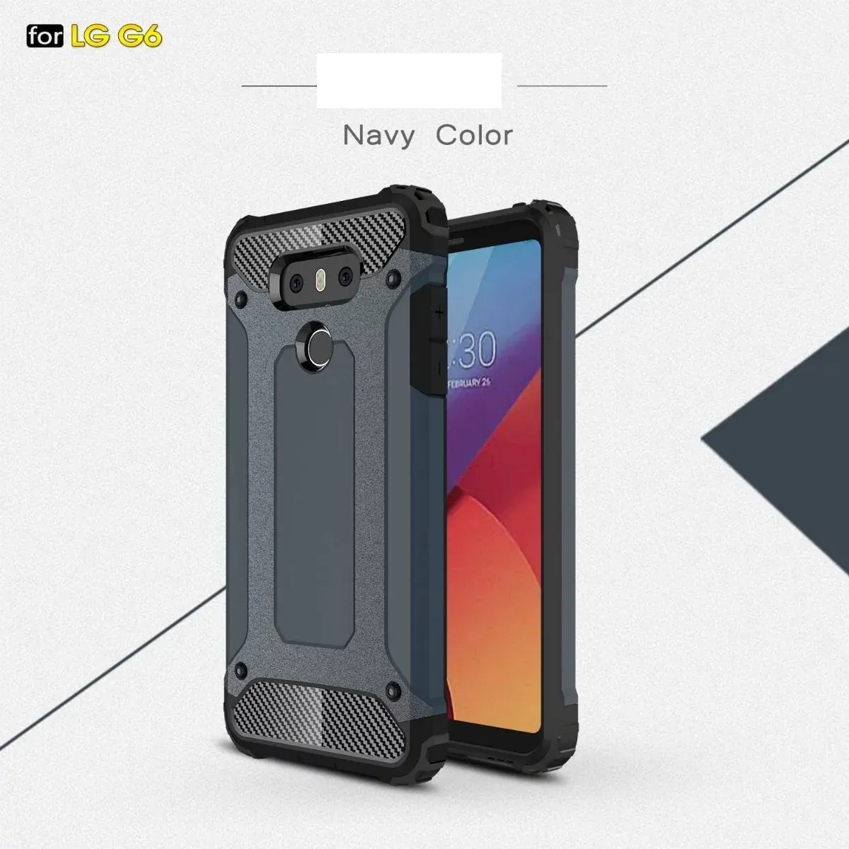 Armadura Hybrid Defender Case TPU + PC Caso de Captura à Prova de Capacos para LG G6 G5 Q6 Galaxy S7 Edge S7 Plus S6 Edge Plus 50pc