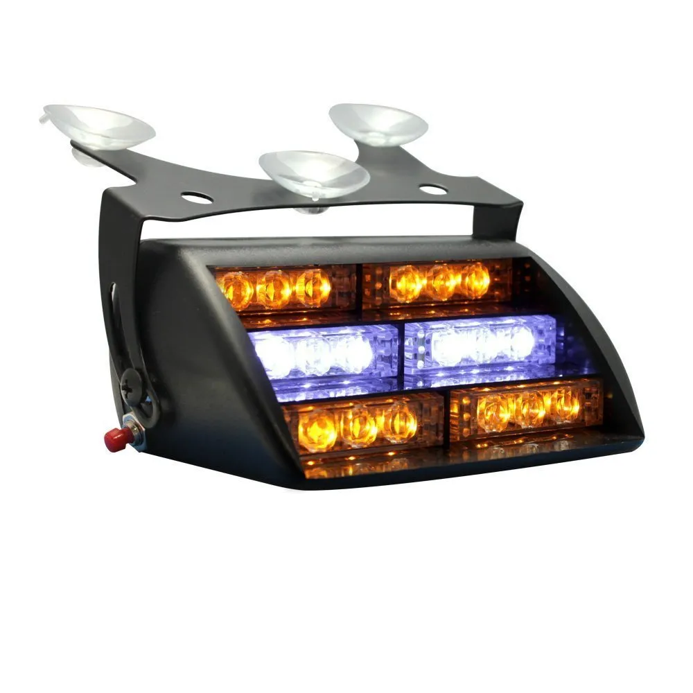 Rojo 18x LED Bombero EMT Vehículo de emergencia personal Luz estroboscópica Advertencia Dash Light