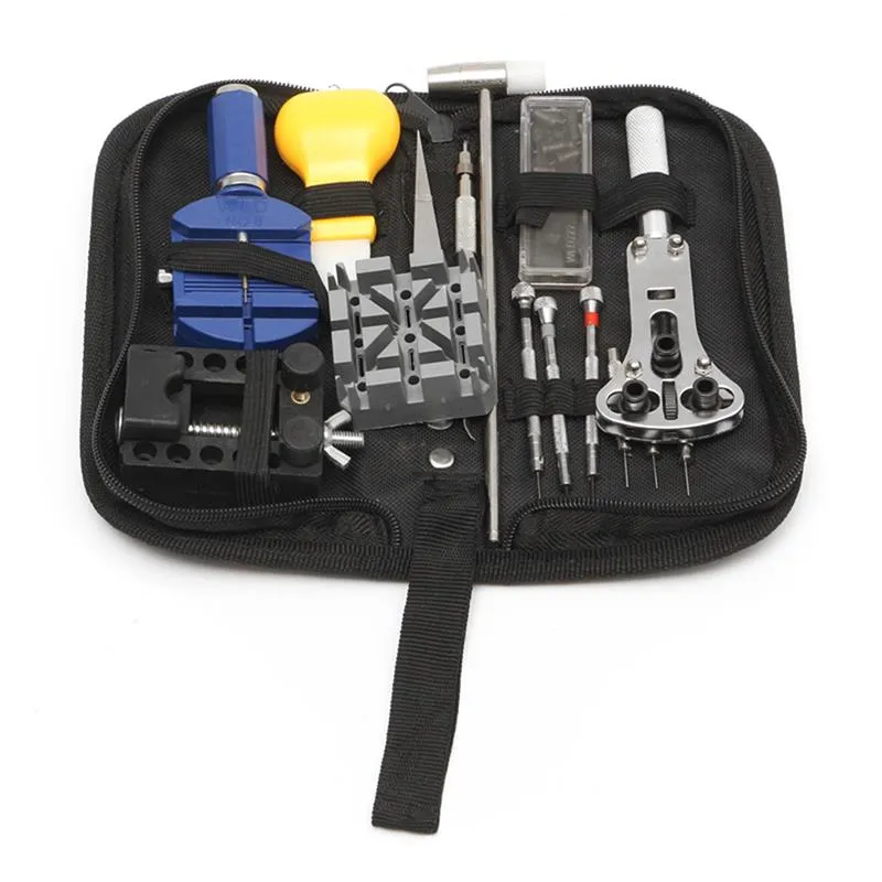Watch Repair Tools Kit Ensemble de kit avec outils de surveillance de bo￮tier s'appliquent au probl￨me g￩n￩ral de la surveillance pour l'horloger189o