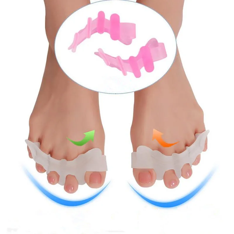 Silicona Bunion Corrector nsoles Moda Toe Spreading Plantilla ortopédica Cojín Herramienta para el cuidado de los pies Gel Hallux Valgus F20171199