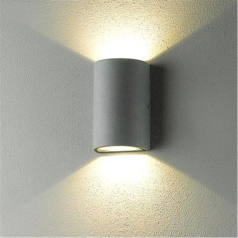 10W LED Lâmpada de Parede Indoor Ao Ar Livre Espiga de Águas LED Luzes Acima Down Lighting Engenharia Patamar Lâmpada de Jardim IP65