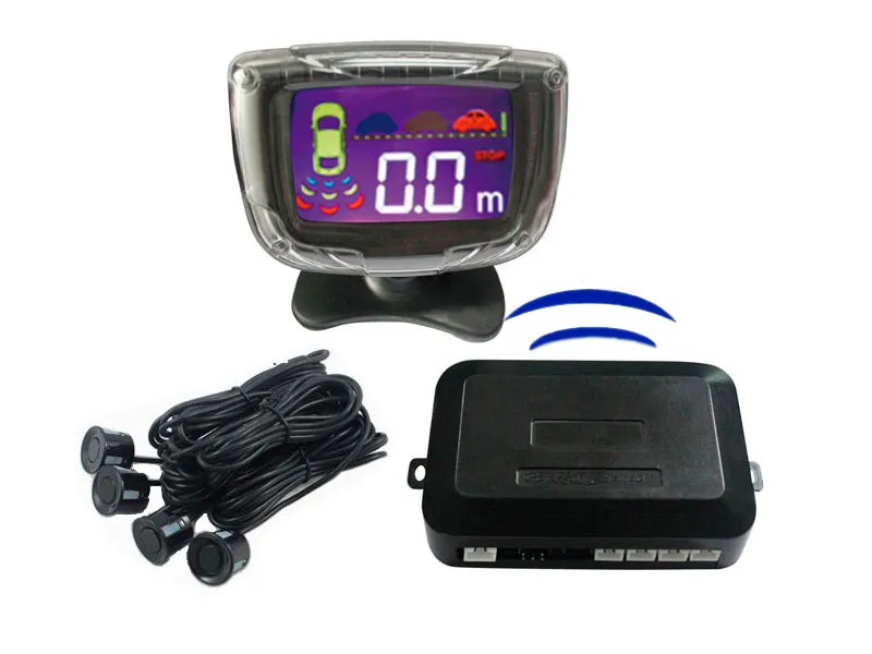 Bezprzewodowy czujnik parkingowy LED Wyświetlacz LCD 4Sensors 22 mm Monitor Ekran odwracający Radar Monitor 12V BIBI Dźwięk PZ306-W PZ312-W PZ314-W275I