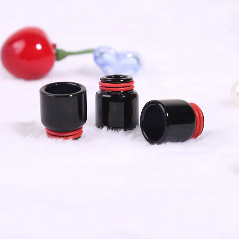 Pyrex Glass Drip Tips 810 Premium Glass Drip Tips 6 Färger Långt kort munstycke för 810 trådatomisatorer Tank TFV8 Prince Accessories DHL