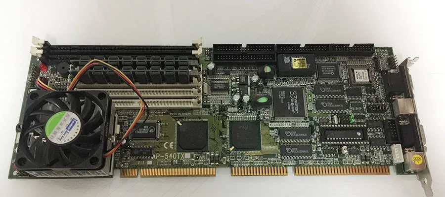 AP-540TX 586CPU Long Card AP-540-X V1.0 Taiwans lagstiftare avslutar IPC-styrelsen 100% testat arbete, används, gott skick med Warrantypscim-CPU