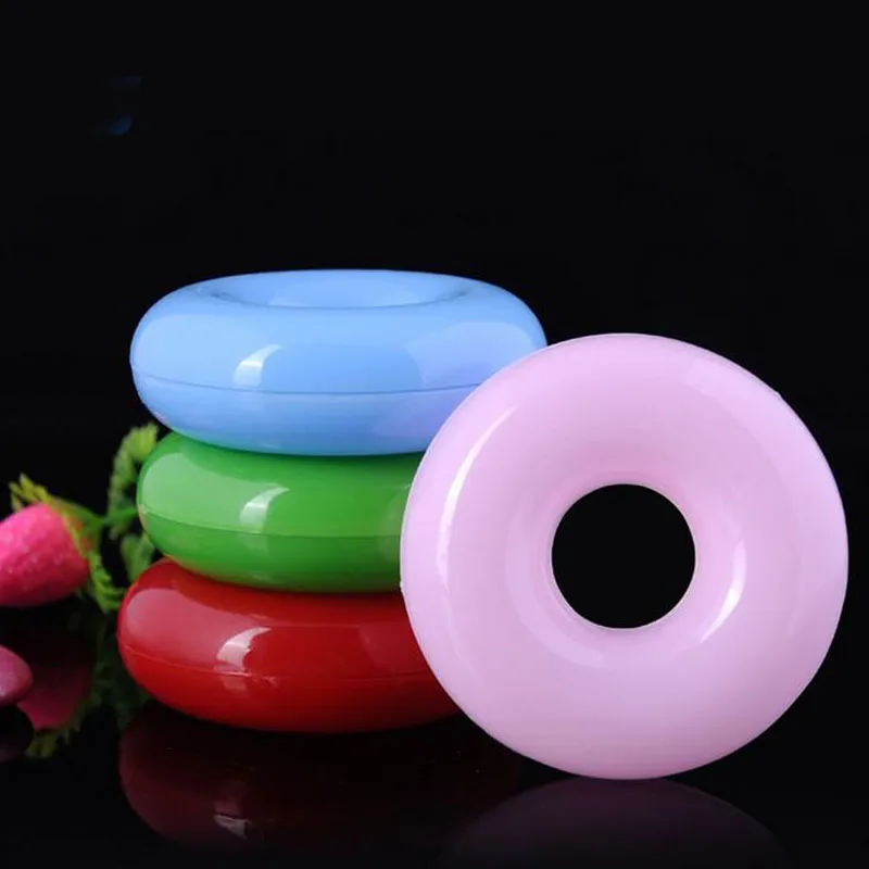 Bröllopsfavorit Plast Transparent Donut Donut Candy Box Choklad Box för Baby Shower Birthday Gifts ZA4107