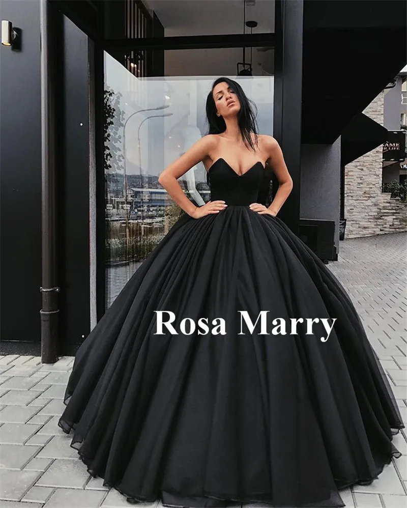Gothic Black Ball Gown Wedding Dresses 2020... From Sarah_bridal, $193.97 |  DHgate.Com