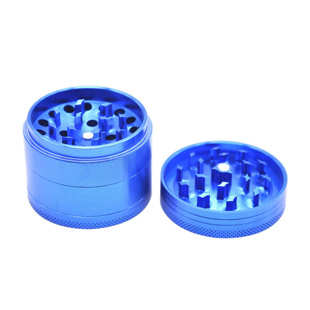 4Parts 50mm/56mm/63mm CNC Aluminum Alloy Herb Grinder Concave Top Spice Grinder Tobacco Crusher Hand Grinder Miller