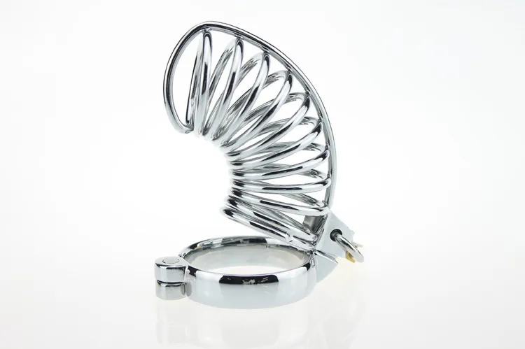 Aço Inoxidável Macho Chastiy Lockable Chastity Dispositivos com anel Correia Cock Anéis Cocks Gaiolos Penis Sm Sex Toys