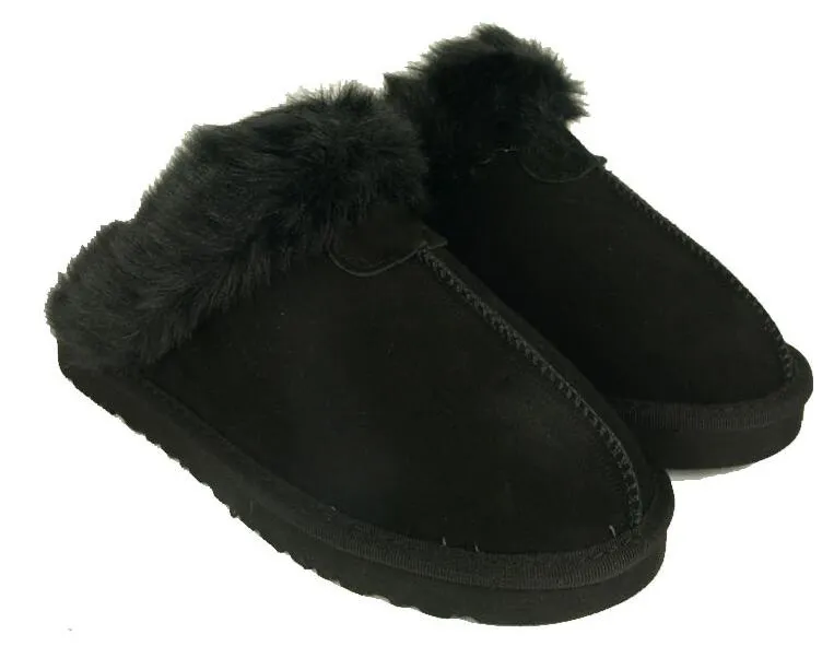 Pantofole in cotone caldo di alta qualità Pantofole da uomo e da donna Stivali corti Stivali da donna Stivali da neve Designer Pantofole in cotone interni Stivale in pelle