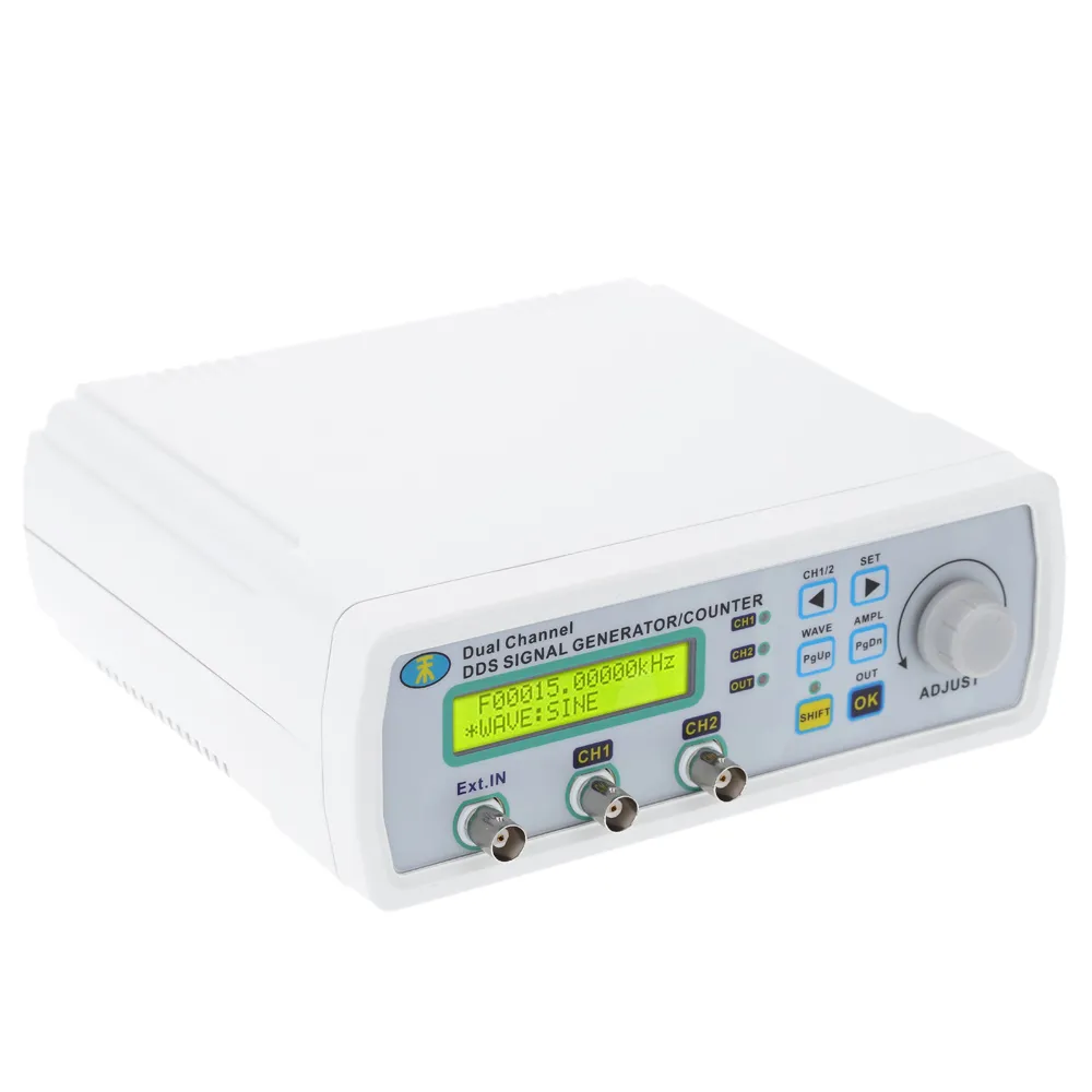 Livraison gratuite Générateur de signal numérique DDS Fonction Source de signal Compteur Générateur de fréquence de forme d'onde arbitraire à double canal 200 MSa / s 25 MHz