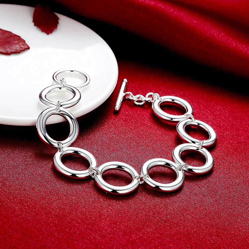 Wholesale - Retail lowest price Christmas gift, new 925 silver fashion Bracelet YBH147