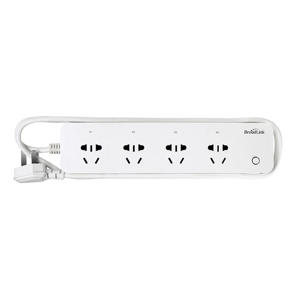 BroadLink MP1 Smart Power Strip Socket Separately Controllable WiFi Smart Socket 4-Outlet Power Socket for Smart Automation