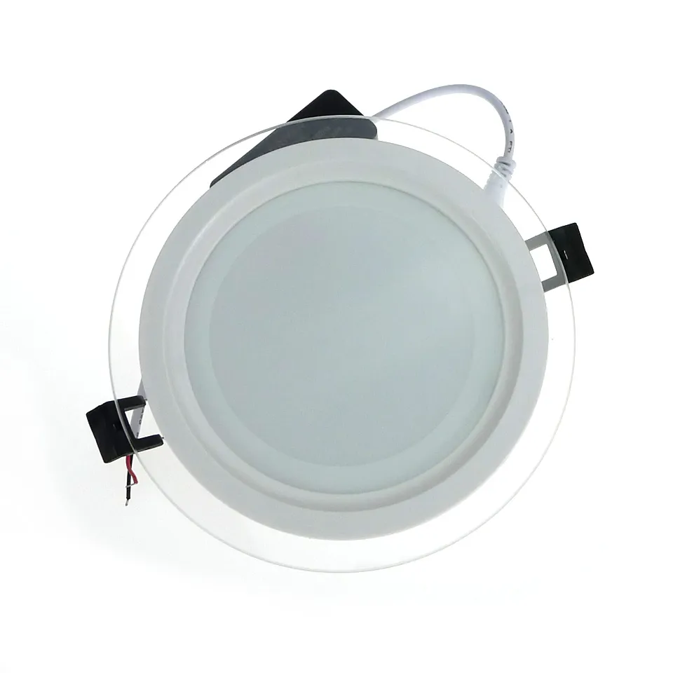 Hot Sale LED Panel Light Recessed Dimmable SMD 5630 Celing Lamp Round Spot Lights Lamps LED Panel Downlight With Glass Cover