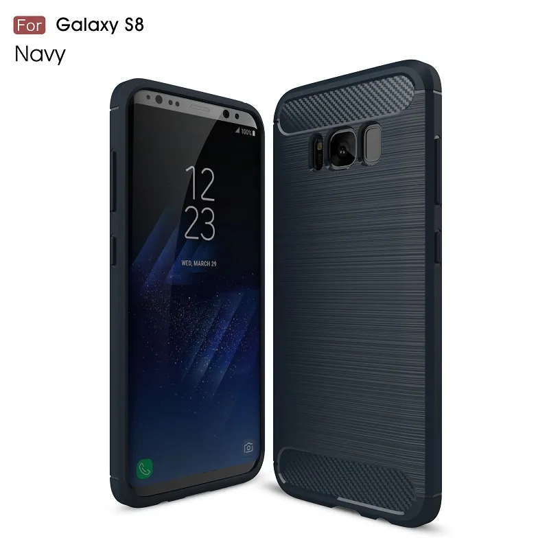 Phone bag Cases For Samsung Galaxy S8 Galaxy S8 Plus Carbon Fiber heavy duty armor case for Galaxy S7edge S7 S6edge S6