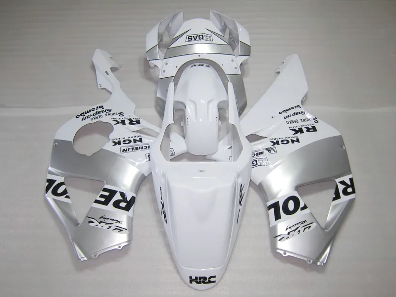 Verkleidungsset aus ABS-Kunststoff für Honda CBR900RR 02 03, weiß-silbernes Verkleidungsset CBR 954RR 2002 2003 OT18