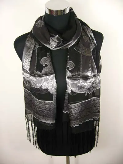 Dames dames zijde sjaal sjaal sjaal sjaals sjaal nieuwste 12 stks / partij # 1426