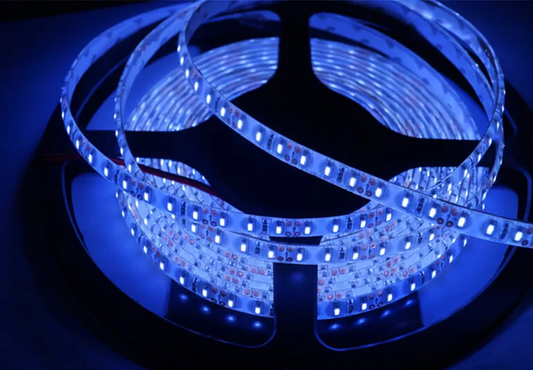 LED-remsa SMD3014 5M NON-WATERPOOF DC12V 24V Vit, RGB, Varm Vit Flexibel Bar Rope Tape 60LED / M Inomhusljus