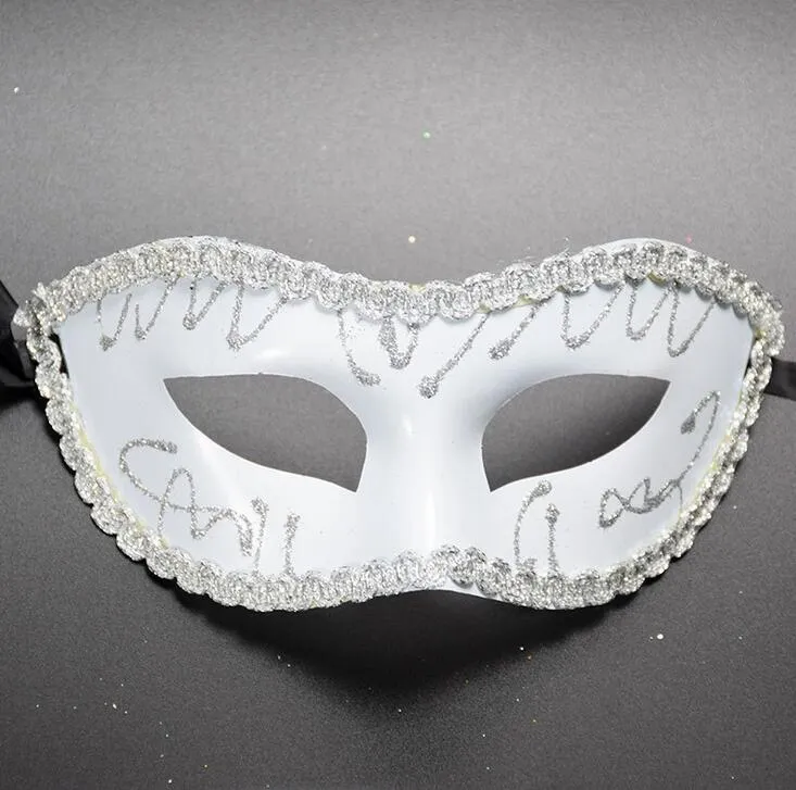 Bra A ++ Halloween Make-up Ball Phnom Penh Dansare Halv ansikte Flat Målad Mask Prince Mask Ph029 som dina behov